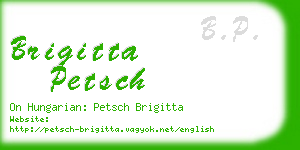 brigitta petsch business card
